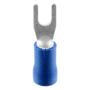1x Gabel-Kabelschuh bis 2,5mm² M3  (blau, PVC...