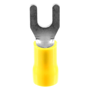 1x Gabel-Kabelschuh bis 6,0mm² M4  (gelb, PVC...