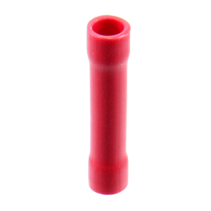 1x Stoßverbinder lang 0,5-1,5mm²  (rot, PVC...