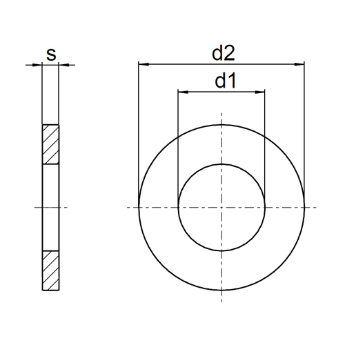 1x Unterlegscheibe M16 (DIN 125 - Form A - VZ) - Sound-Pressure ... f